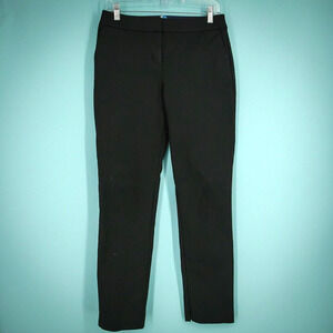 Boden Size 6 R Black Richmond Stretch Tapered Zip Cotton Elastane Chino Pants